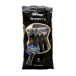 خودتراش 3 لبه اسمارت 3 (پک 4 عددی) سیلور - Silver