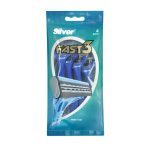 خودتراش مردانه سیلور مدل Fast3 بسته 4 عددی - Silver