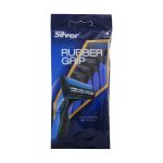 خودتراش چند بار مصرف 2 لبه مردانه رابر گریپ (پک 5 عددی) سیلور - Silver