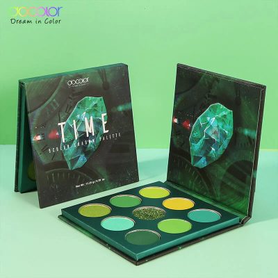 پالت سایه 9 رنگ تایم ( سبز ) time دوکالر - Docolor
