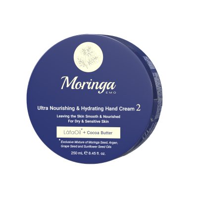 کرم دست فوق مغذی و آبرسان 2 مناسب پوستهای خشک و حساس مورینگا امو 250 میل - Moringa Emo