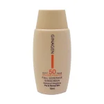 کرم ضد آفتاب رنگی ژیناژن: SPF50 برای محافظت از پوست خشک و نرمال. خرید این کرم ضد آفتاب با آبرسانی مؤثر و جلوگیری از لکهها و چروکها.