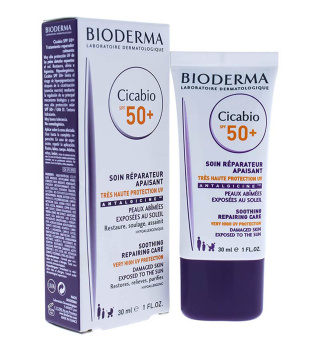 کرم ترمیم کننده مدل Cicabio spf50 تیوپی حجم ۳۰ میل بایودرما – Bioderma