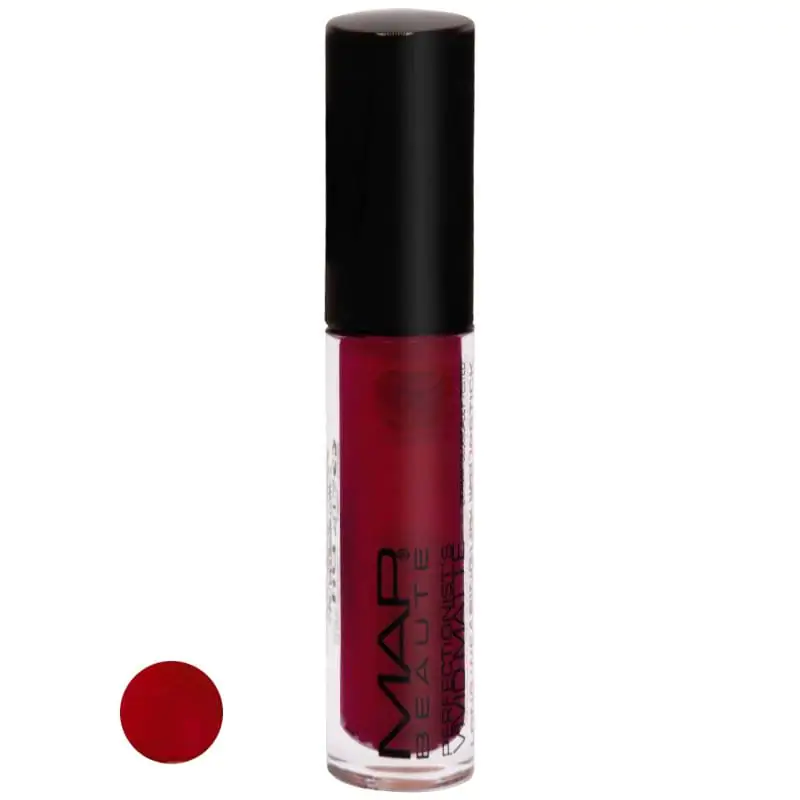 map-beauty-lipstick-m12-min رژ لب مایع مات شماره M12 حجم 4.5 میل مپ - MAP - تصویر 1