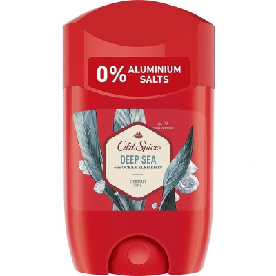 دئودورانت OLD SPICE DEEP SEA - محافظت 48 ساعته، فرمول بدون آلومینیوم، رایحه دریایی مردانه، ضد لک - ارسال سریع