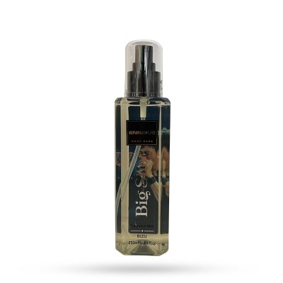 بادی اسپلش مردانه Big Shot انریکه با رایحه خنک و چوبی - پوست را تازه و خوشبو نگه می‌دارد - آبرسان پوست با ماندگاری و پراکندگی عالی - مناسب استفاده روزانه.