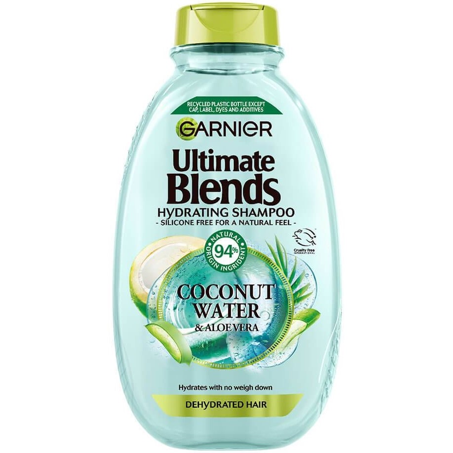 شامپو آبرسان آب نارگیل و آلوئه ورا - Coconat Water حجم 400 میل گارنیر - Garnier شامپو آبرسان نارگیل و آلوئه ورا گارنیر - 94% مواد طبیعی، آبرسانی عمیق، رایحه استوایی، مناسب موهای دهیدراته - بدون سنگینی