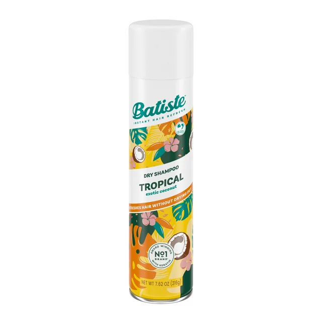 شامپو خشک CLASSIC FRESH Original اسپری حجم 200 میل باتیست - BATISTE شامپو خشک TROPICAL EXOTIC COCONUT حجم 200 میل باتیست - BATISTE - تصویر 1