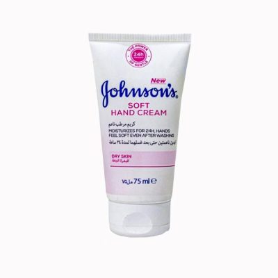 کرم مرطوب کننده دست تیوپی جانسون با فرمول حاوی ویتامین E و گلیسرین، آبرسان قوی 24 ساعته برای دست‌های خشک. جذب سریع، ترکیبات ملایم و ترمیم کننده پوست با بسته‌بندی تیوپی بهداشتی - ارسال به تمام ایران.