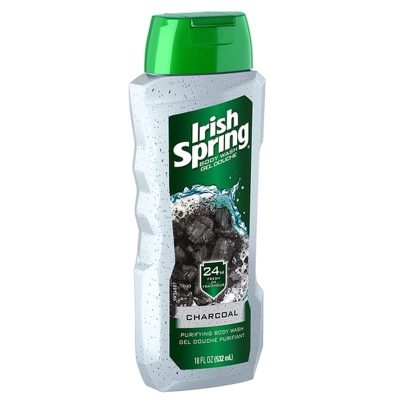 شامپو بدن حجم 532 میل مدل CHARCOAL ایریش اسپرینگ - IRISH SPRING