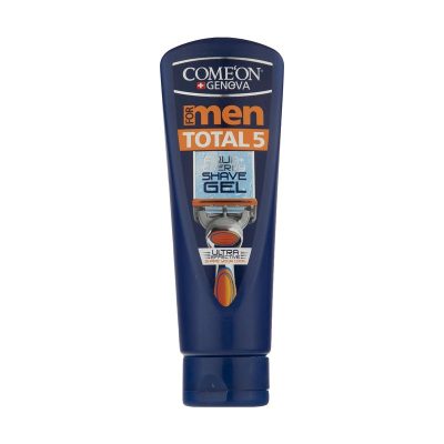 ژل اصلاح ریش مردانه حجم 200 میل مدل TOTAL 5 کامان - COME'ON