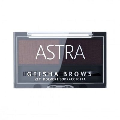 سایه ابرو کد 03 مدل GEISHA BROWS kit polveri sopracciglia BRUNETTE آسترا - ASTRA