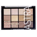 پالت سایه 12 رنگ کد  01 مدل   THE TEMPTATION PALETTE NUDE TEMPTATION آسترا - ASTRA