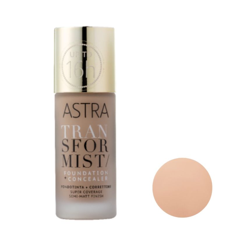 990268-1.jpg کرم پودر + کانسیلر کد 02C مدل TRANSFORMIST foundation+concealer Shell آسترا - ASTRA - تصویر 1
