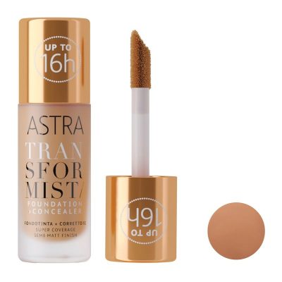 کرم پودر + کانسیلر کد 06 مدل TRANSFORMIST foundation+concealer MOCHA آسترا - ASTRA